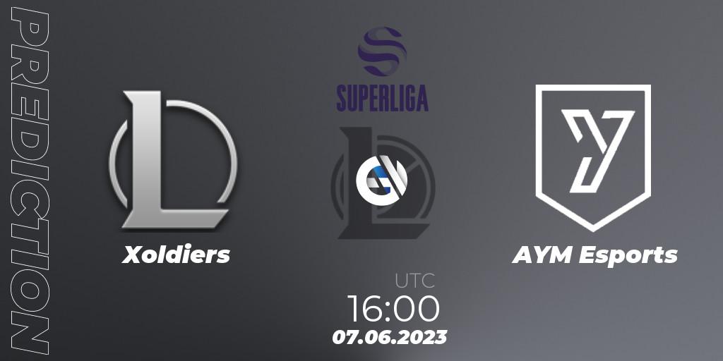 Xoldiers vs AYM Esports: Match Prediction. 07.06.23, LoL, LVP Superliga 2nd Division 2023 Summer