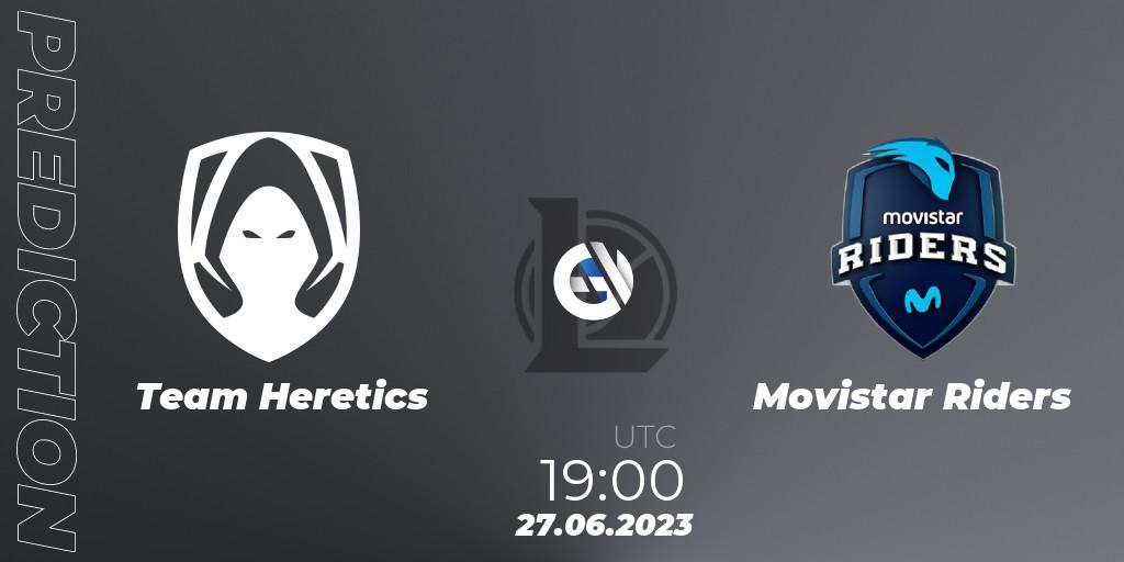 Los Heretics vs Movistar Riders: Match Prediction. 27.06.2023 at 20:00, LoL, Superliga Summer 2023 - Group Stage