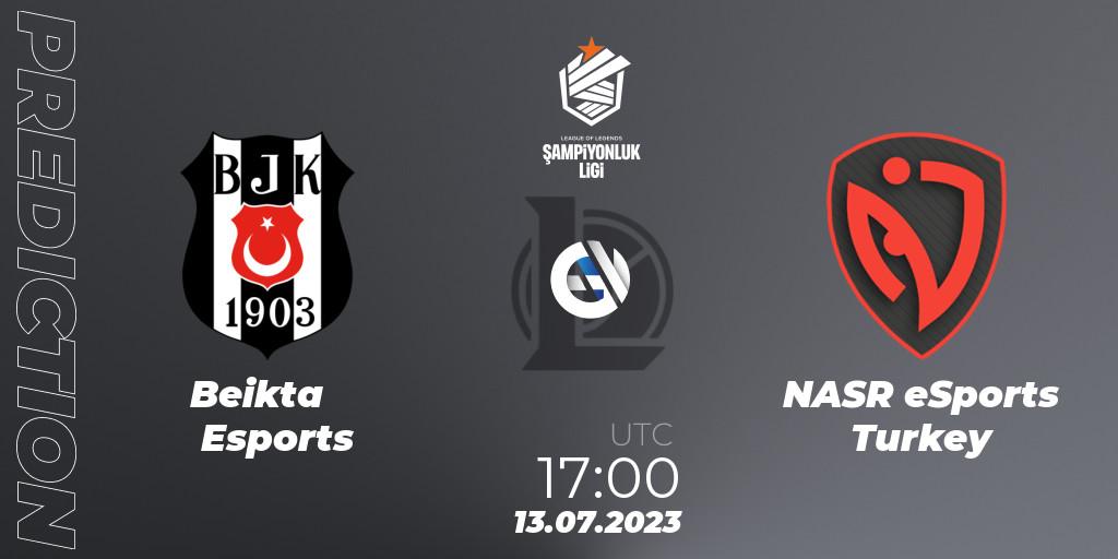 Beşiktaş Esports vs NASR eSports Turkey: Match Prediction. 13.07.2023 at 17:00, LoL, TCL Summer 2023 - Group Stage