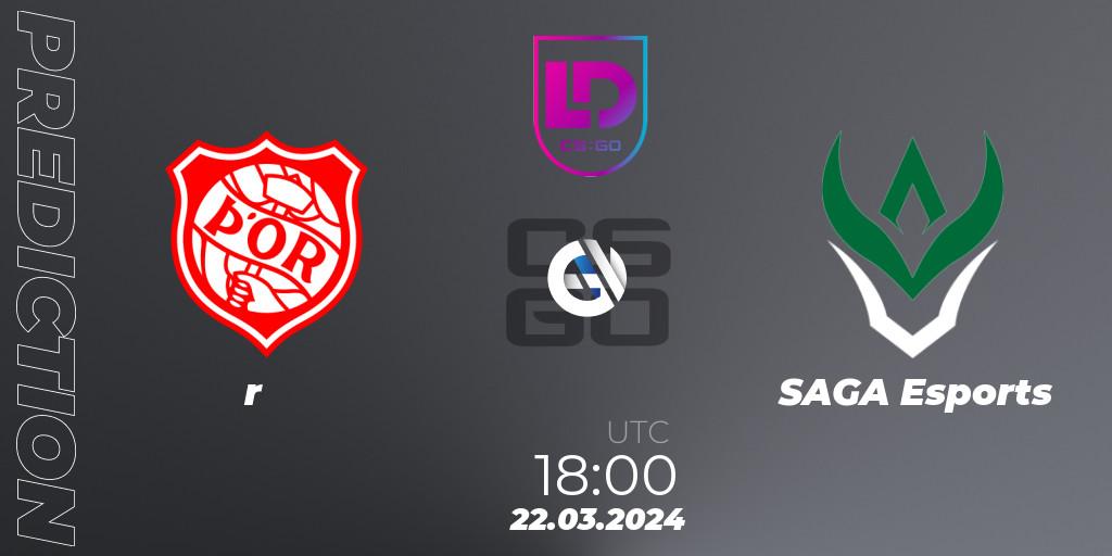 Þór vs SAGA Esports: Match Prediction. 22.03.24, CS2 (CS:GO), Icelandic Esports League Season 8