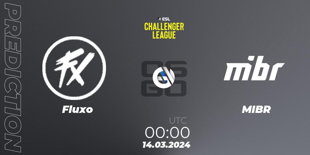 Fluxo vs MIBR: Match Prediction. 06.04.2024 at 00:00, Counter-Strike (CS2), ESL Challenger League Season 47: South America