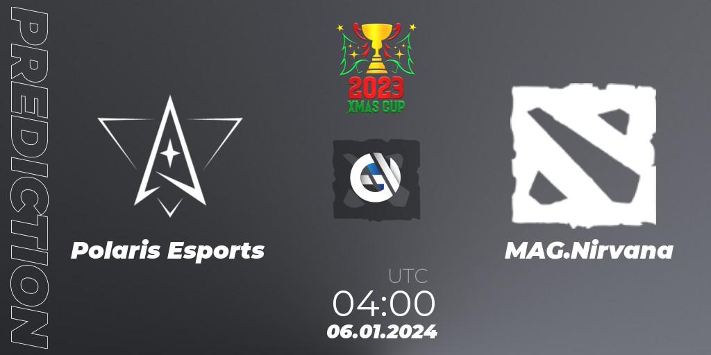 Polaris Esports vs MAG.Nirvana: Match Prediction. 06.01.2024 at 04:00, Dota 2, Xmas Cup 2023