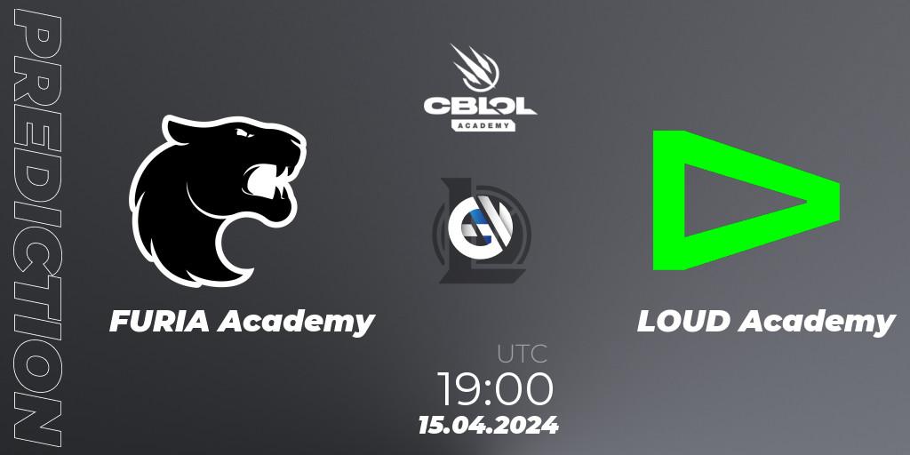 FURIA Academy vs LOUD Academy: Match Prediction. 15.04.2024 at 19:00, LoL, CBLOL Academy Split 1 2024