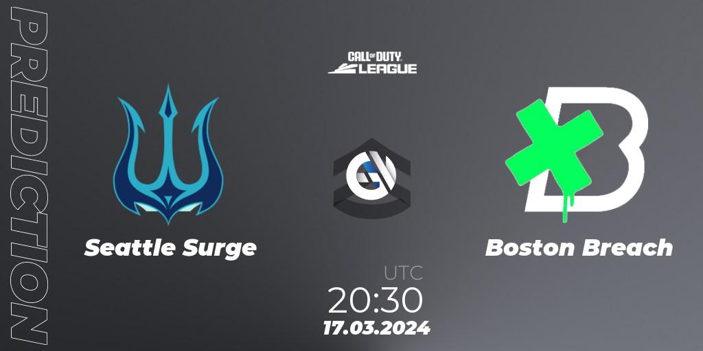 Seattle Surge vs Boston Breach: Match Prediction. 17.03.2024 at 20:30, Call of Duty, Call of Duty League 2024: Stage 2 Major Qualifiers