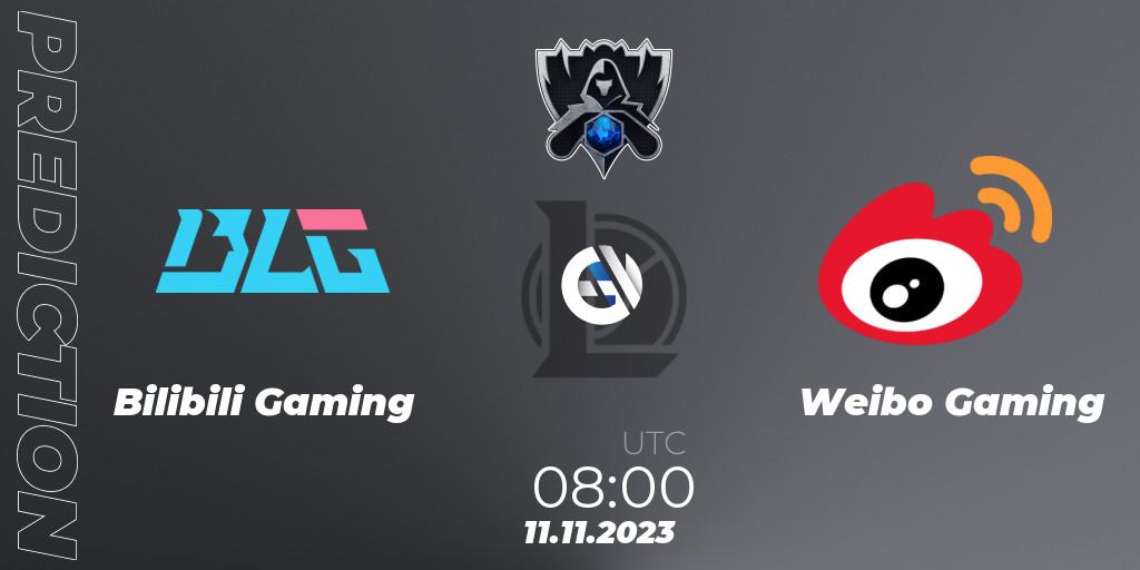 Bilibili Gaming vs Weibo Gaming: Match Prediction. 11.11.2023 at 08:00, LoL, Worlds 2023 LoL - Finals