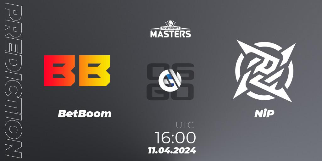 BetBoom vs NiP: Match Prediction. 11.04.24, CS2 (CS:GO), Skyesports Masters 2024