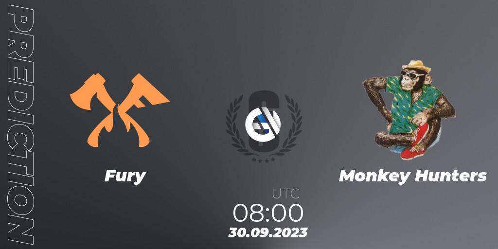 Fury vs Monkey Hunters: Match Prediction. 30.09.23, Rainbow Six, Asia League 2023 - Stage 2 - Last Chance Qualifiers