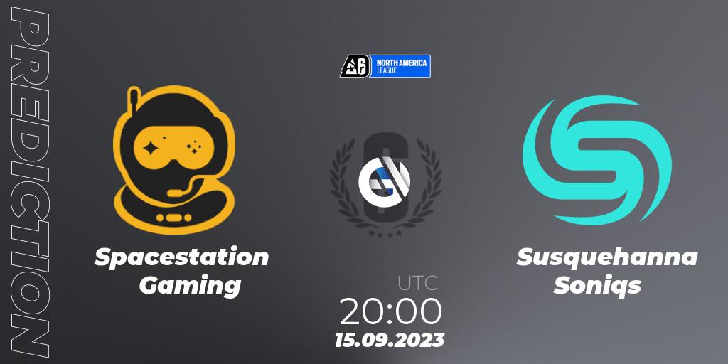 Spacestation Gaming vs Susquehanna Soniqs: Match Prediction. 15.09.2023 at 20:00, Rainbow Six, North America League 2023 - Stage 2
