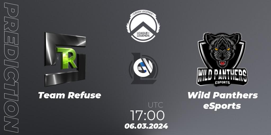 Team Refuse vs Wild Panthers eSports: Match Prediction. 06.03.24, LoL, GLL Spring 2024