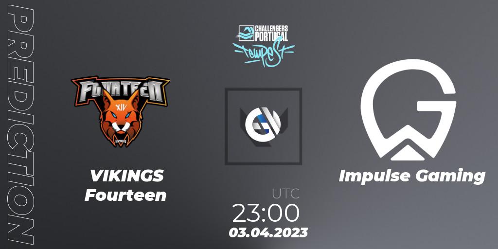 VIKINGS Fourteen vs Impulse Gaming: Match Prediction. 03.04.23, VALORANT, VALORANT Challengers 2023 Portugal: Tempest Split 2