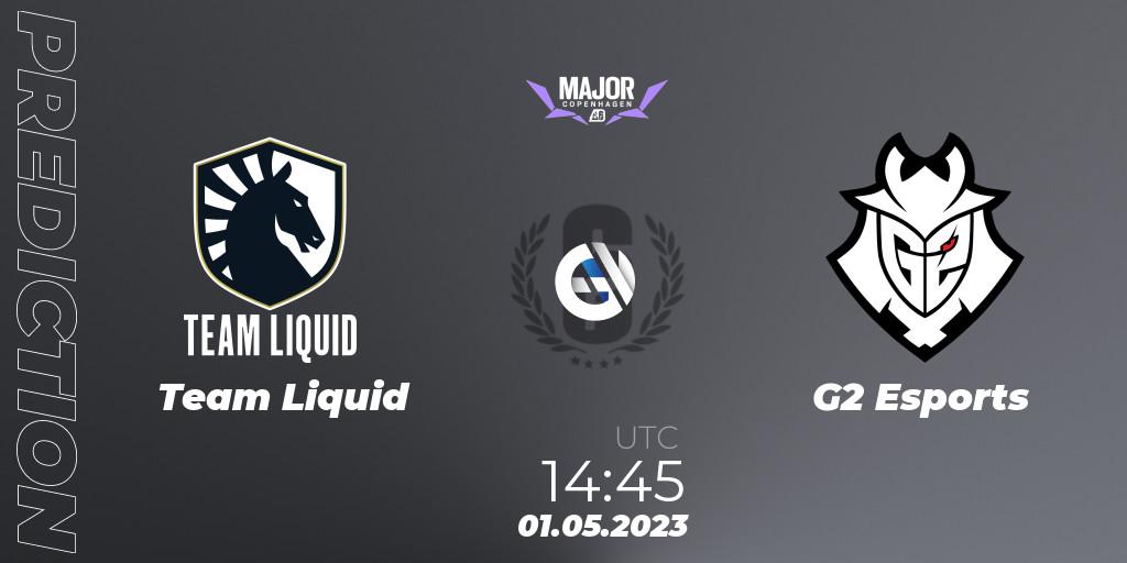 Team Liquid vs G2 Esports: Match Prediction. 01.05.2023 at 13:45, Rainbow Six, BLAST R6 Major Copenhagen 2023