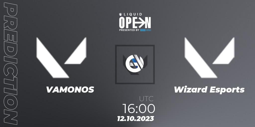 VAMONOS vs Wizard Esports: Match Prediction. 12.10.2023 at 16:00, VALORANT, Liquid Open 2023 - Europe