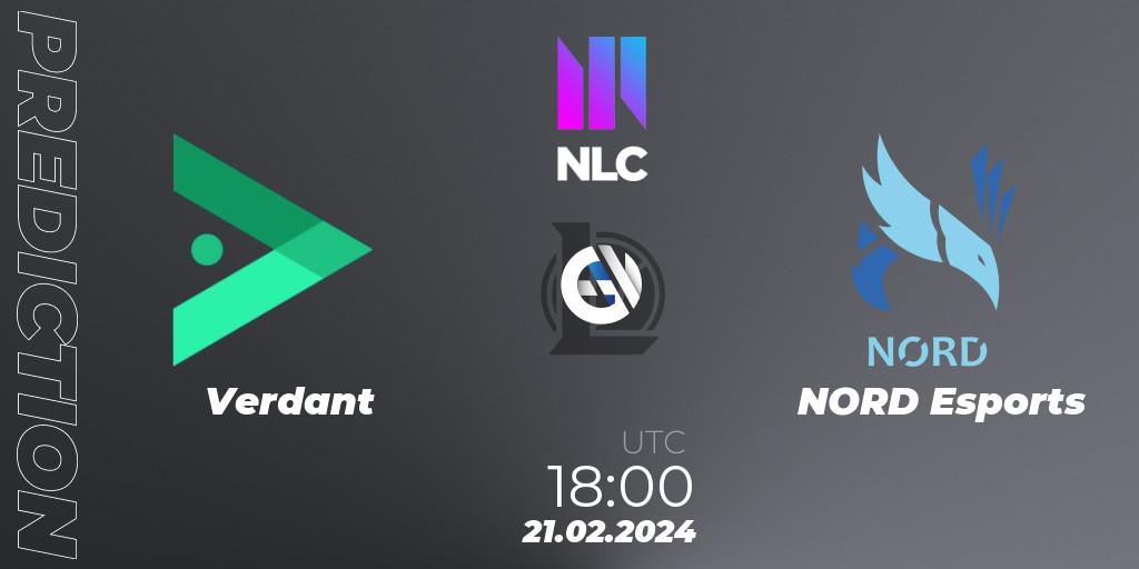 Verdant vs NORD Esports: Match Prediction. 21.02.24, LoL, NLC 1st Division Spring 2024