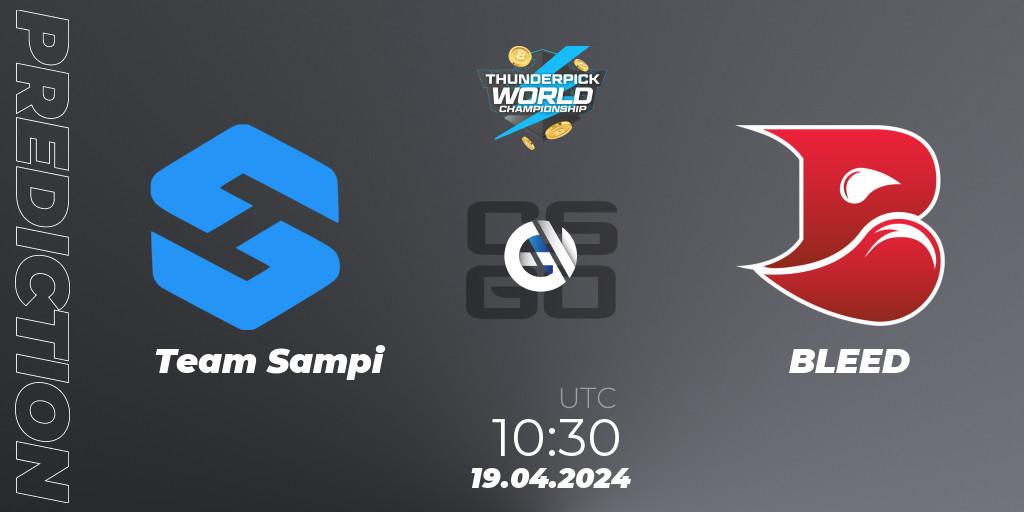 Team Sampi vs BLEED: Match Prediction. 19.04.24, CS2 (CS:GO), Thunderpick World Championship 2024: European Series #1