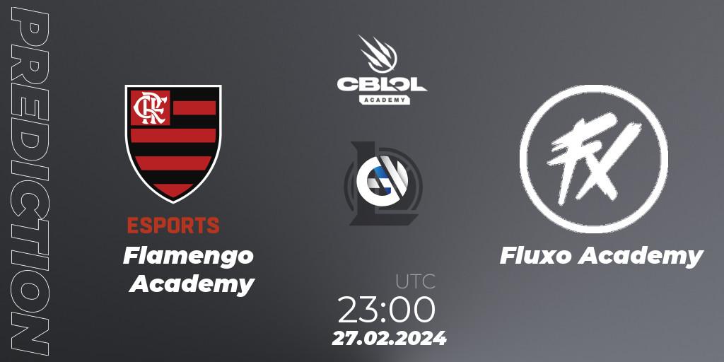 Flamengo Academy vs Fluxo Academy: Match Prediction. 27.02.2024 at 23:00, LoL, CBLOL Academy Split 1 2024