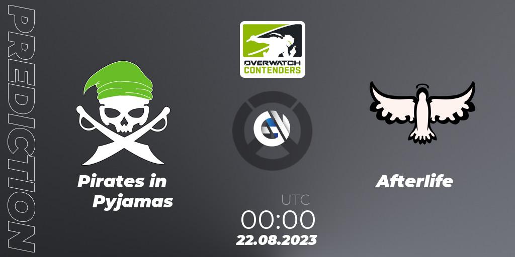 Pirates in Pyjamas vs Afterlife: Match Prediction. 22.08.2023 at 00:00, Overwatch, Overwatch Contenders 2023 Summer Series: North America