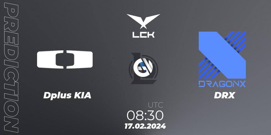 Dplus KIA vs DRX: Match Prediction. 17.02.2024 at 08:30, LoL, LCK Spring 2024 - Group Stage