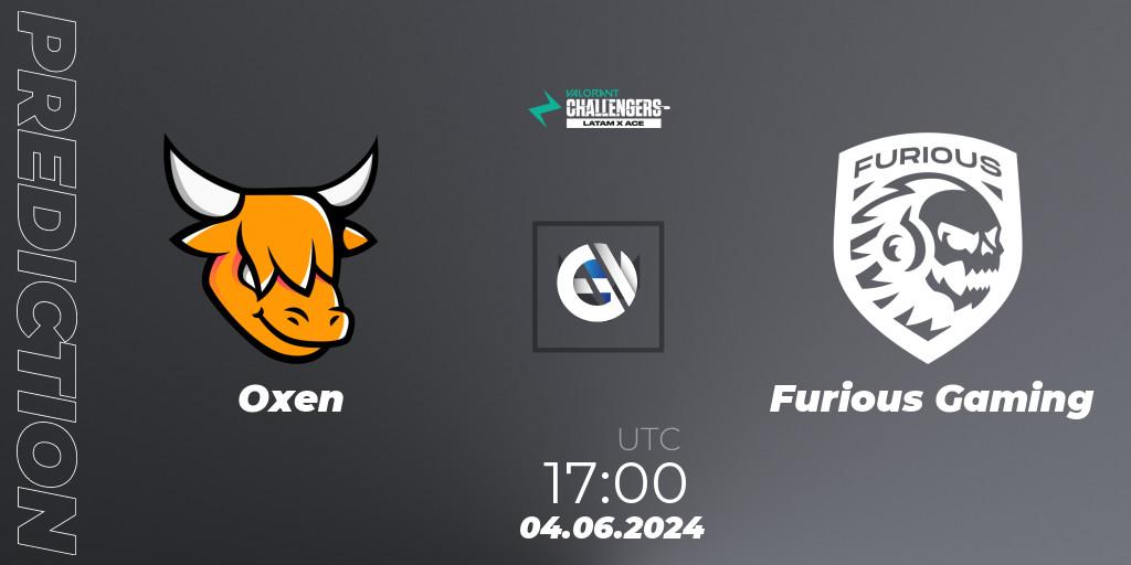 Oxen vs Furious Gaming: Match Prediction. 04.06.2024 at 17:00, VALORANT, VALORANT Challengers 2024 LAS: Split 2