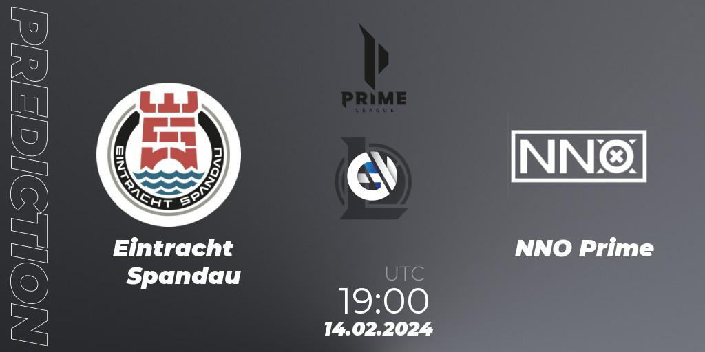 Eintracht Spandau vs NNO Prime: Match Prediction. 14.02.24, LoL, Prime League Spring 2024 - Group Stage
