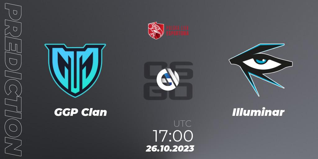 GGP Clan vs Illuminar: Match Prediction. 26.10.2023 at 17:00, Counter-Strike (CS2), Polska Liga Esportowa 2023: Split #3