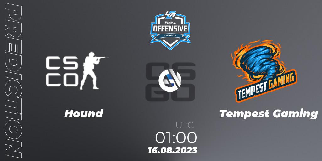 Hound vs Tempest: Match Prediction. 23.08.2023 at 00:30, Counter-Strike (CS2), LCA Final Offensive League