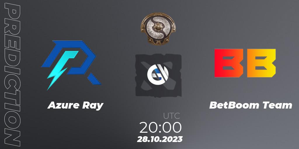 Azure Ray vs BetBoom Team: Match Prediction. 28.10.2023 at 21:00, Dota 2, The International 2023