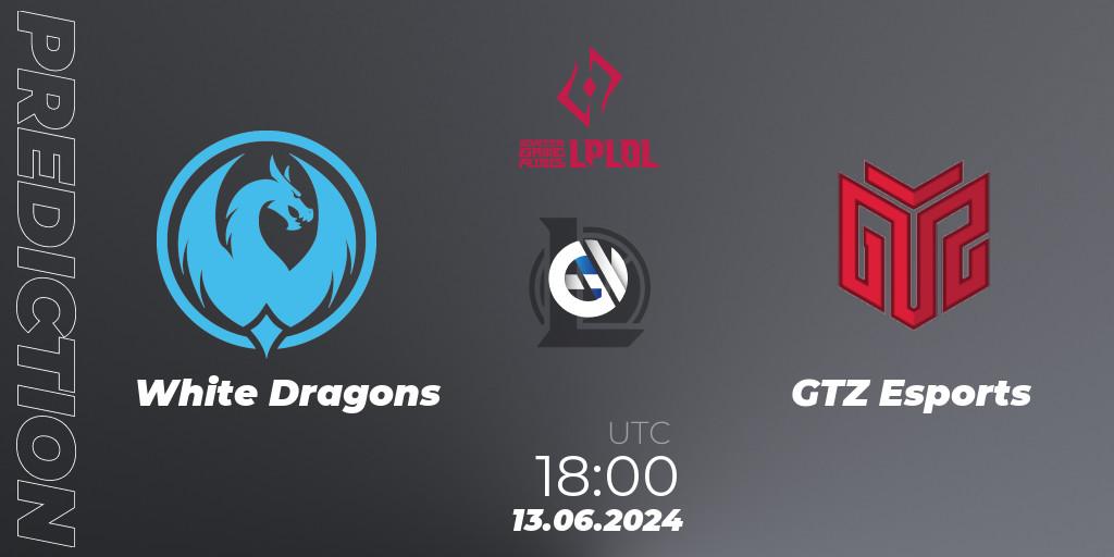 White Dragons vs GTZ Esports: Match Prediction. 13.06.2024 at 18:00, LoL, LPLOL Split 2 2024