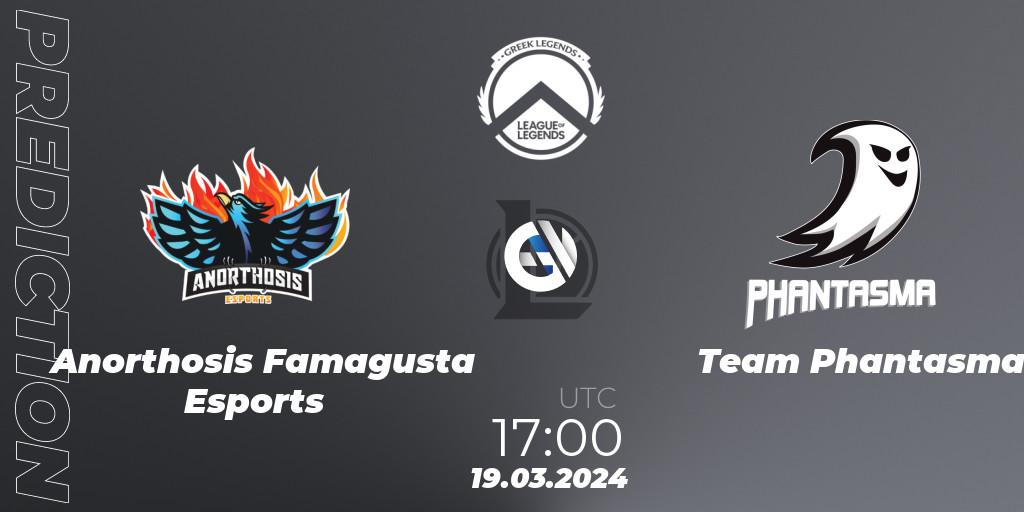 Anorthosis Famagusta Esports vs Team Phantasma: Match Prediction. 12.04.24, LoL, GLL Spring 2024
