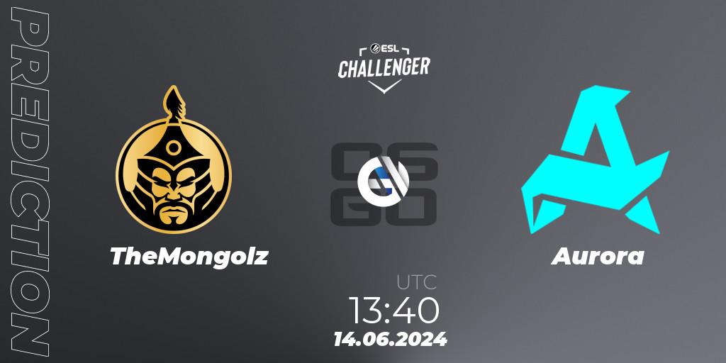 TheMongolz vs Aurora: Match Prediction. 14.06.2024 at 14:00, Counter-Strike (CS2), ESL Challenger Jönköping 2024