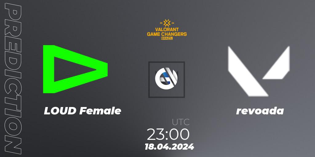 LOUD Female vs revoada: Match Prediction. 18.04.24, VALORANT, VCT 2024: Game Changers Brazil Series 1