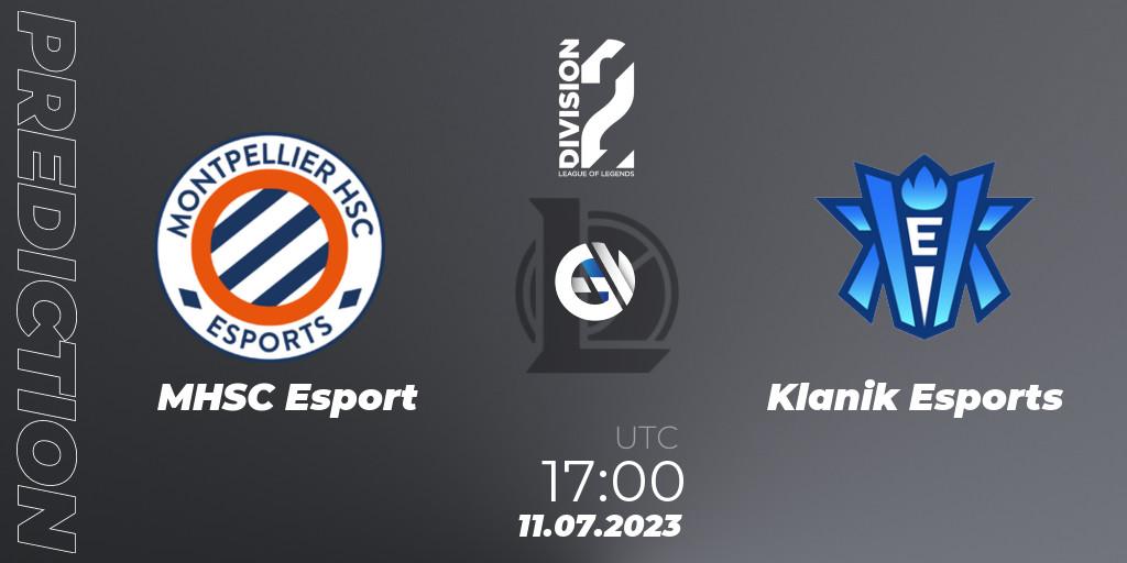 MHSC Esport vs Klanik Esports: Match Prediction. 11.07.2023 at 17:00, LoL, LFL Division 2 Summer 2023 - Group Stage
