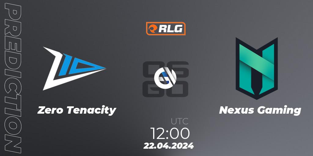 Zero Tenacity vs Nexus Gaming: Match Prediction. 22.04.24, CS2 (CS:GO), RES European Series #2