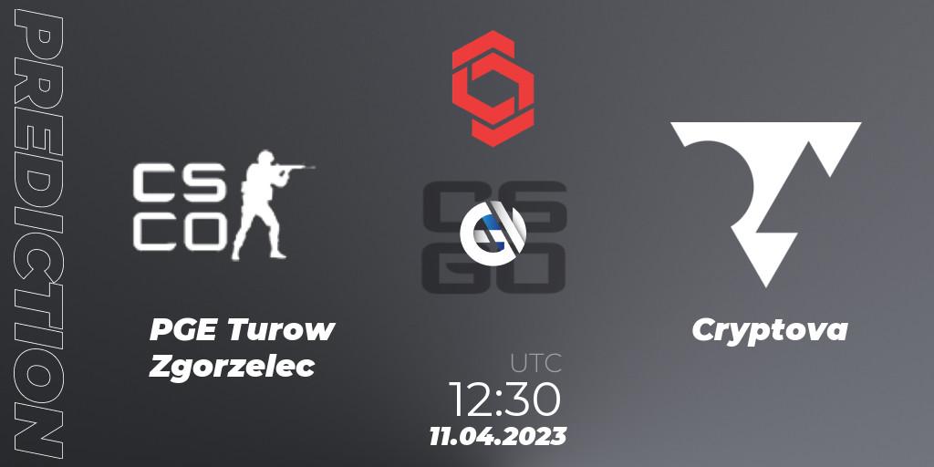 PGE Turow Zgorzelec vs Cryptova: Match Prediction. 11.04.2023 at 12:30, Counter-Strike (CS2), CCT Central Europe Series #6: Closed Qualifier