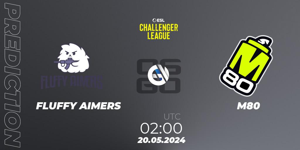 FLUFFY AIMERS vs M80: Match Prediction. 20.05.2024 at 02:00, Counter-Strike (CS2), ESL Challenger League Season 47: North America
