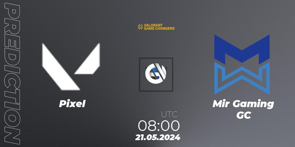 Pixel vs Mir Gaming GC: Match Prediction. 21.05.2024 at 08:00, VALORANT, VCT 2024: Game Changers Korea Stage 1