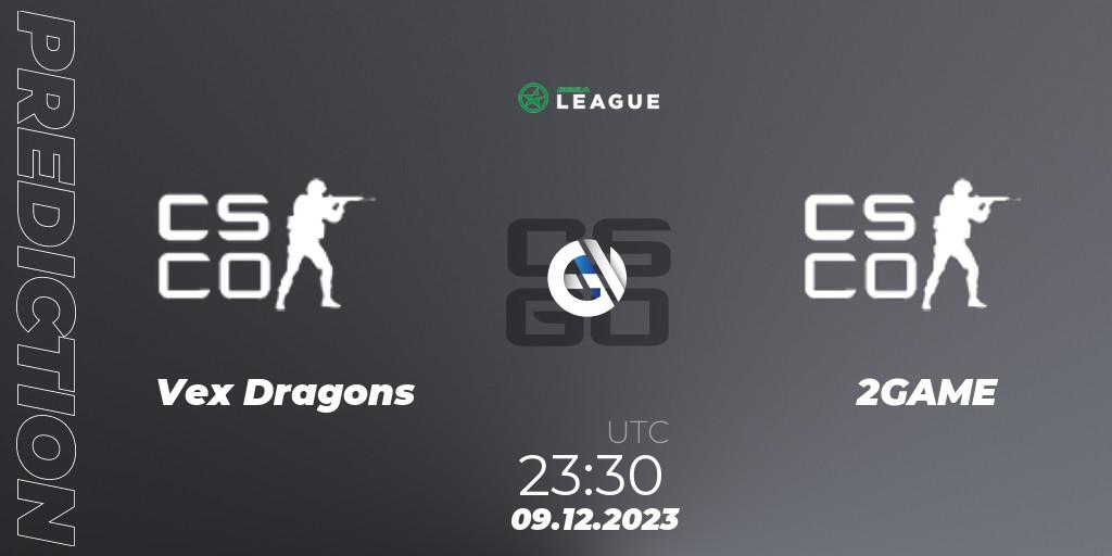 Vex Dragons vs 2GAME: Match Prediction. 11.12.2023 at 19:45, Counter-Strike (CS2), ESEA Season 47: Open Division - South America