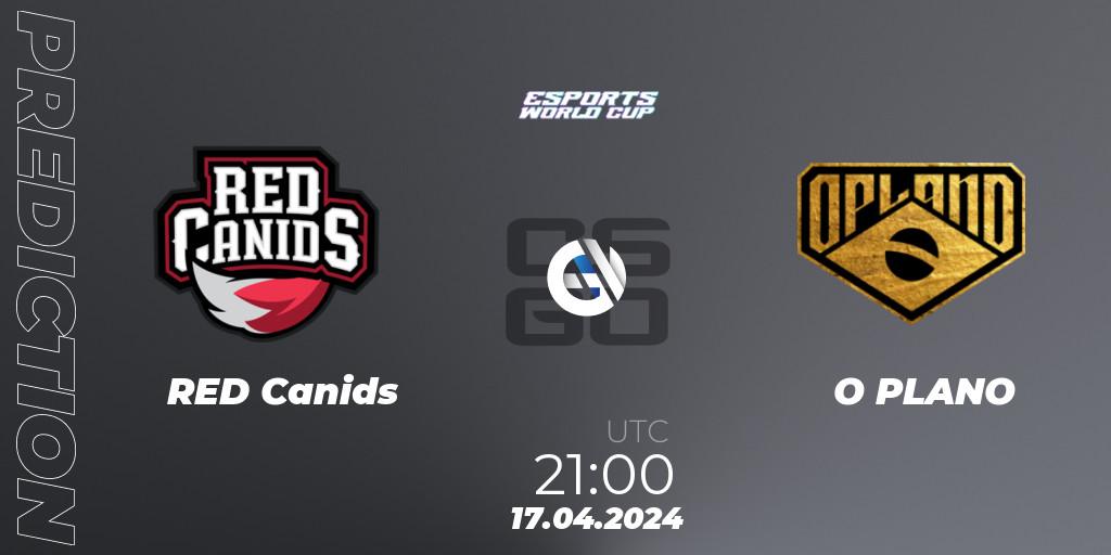 RED Canids vs O PLANO: Match Prediction. 17.04.24, CS2 (CS:GO), Esports World Cup 2024: South American Open Qualifier