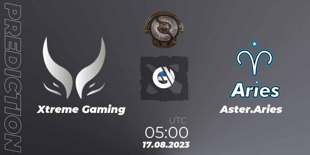 Xtreme Gaming vs Aster.Aries: Match Prediction. 17.08.23, Dota 2, The International 2023 - China Qualifier