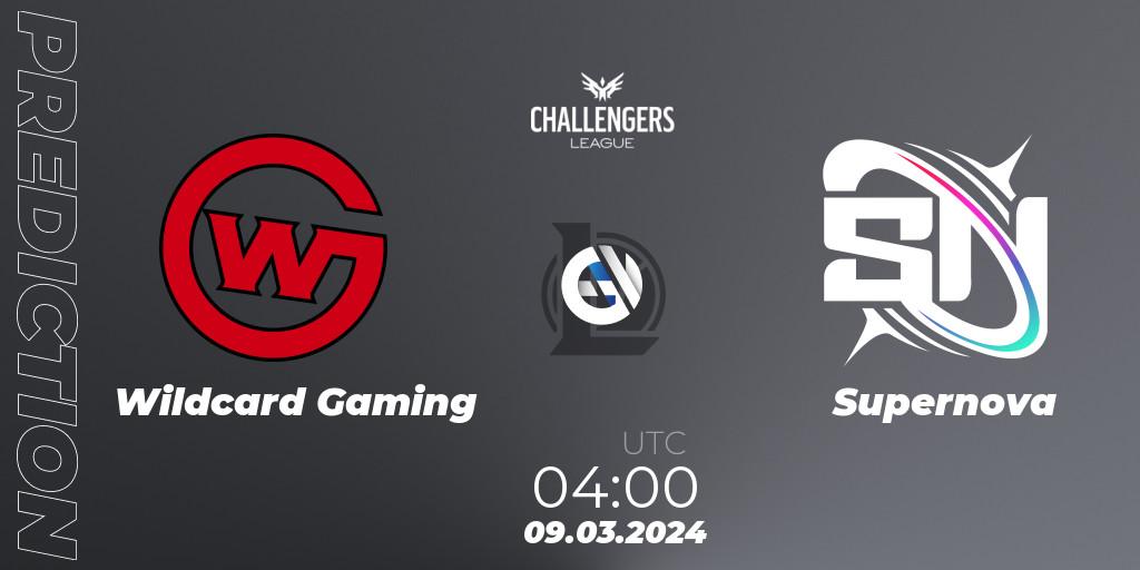 Wildcard Gaming vs Supernova: Match Prediction. 09.03.2024 at 04:00, LoL, NACL 2024 Spring - Group Stage