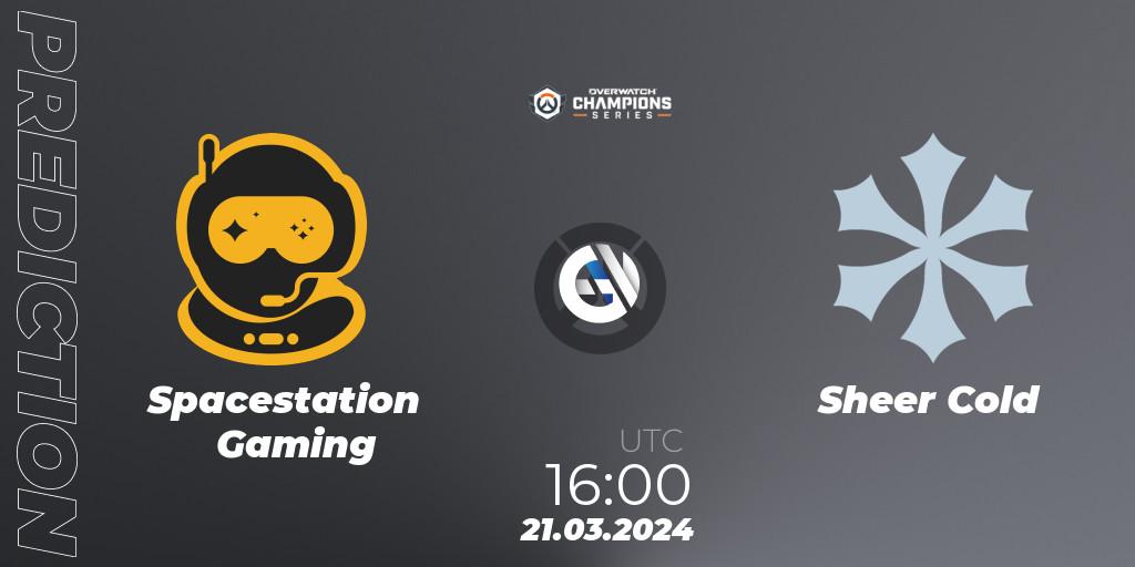 Spacestation Gaming vs Sheer Cold: Match Prediction. 21.03.2024 at 16:00, Overwatch, Overwatch Champions Series 2024 - EMEA Stage 1 Main Event