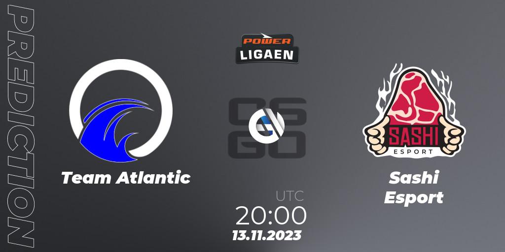 Team Atlantic vs Sashi Esport: Match Prediction. 13.11.2023 at 20:00, Counter-Strike (CS2), Dust2.dk Ligaen Season 24: Regular Season