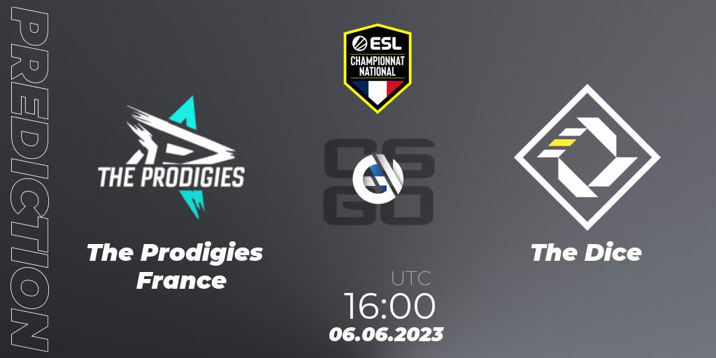 The Prodigies France vs The Dice: Match Prediction. 06.06.2023 at 16:00, Counter-Strike (CS2), ESL Championnat National Spring 2023