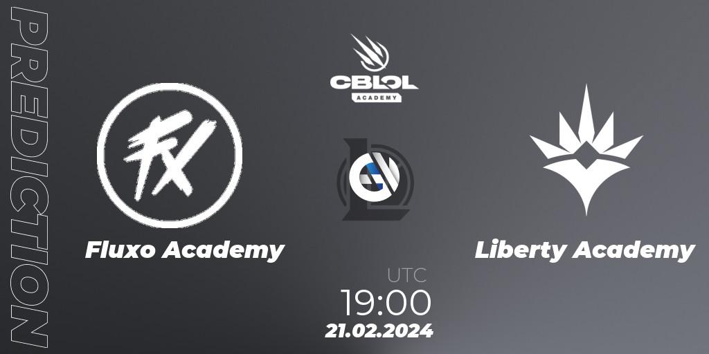 Fluxo Academy vs Liberty Academy: Match Prediction. 21.02.2024 at 19:00, LoL, CBLOL Academy Split 1 2024