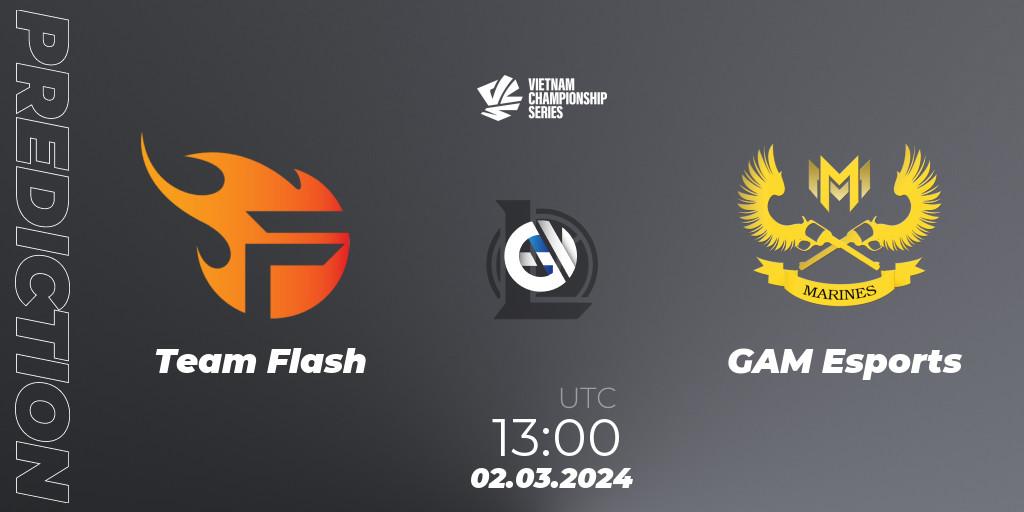 Team Flash vs GAM Esports: Match Prediction. 02.03.24, LoL, VCS Dawn 2024 - Group Stage