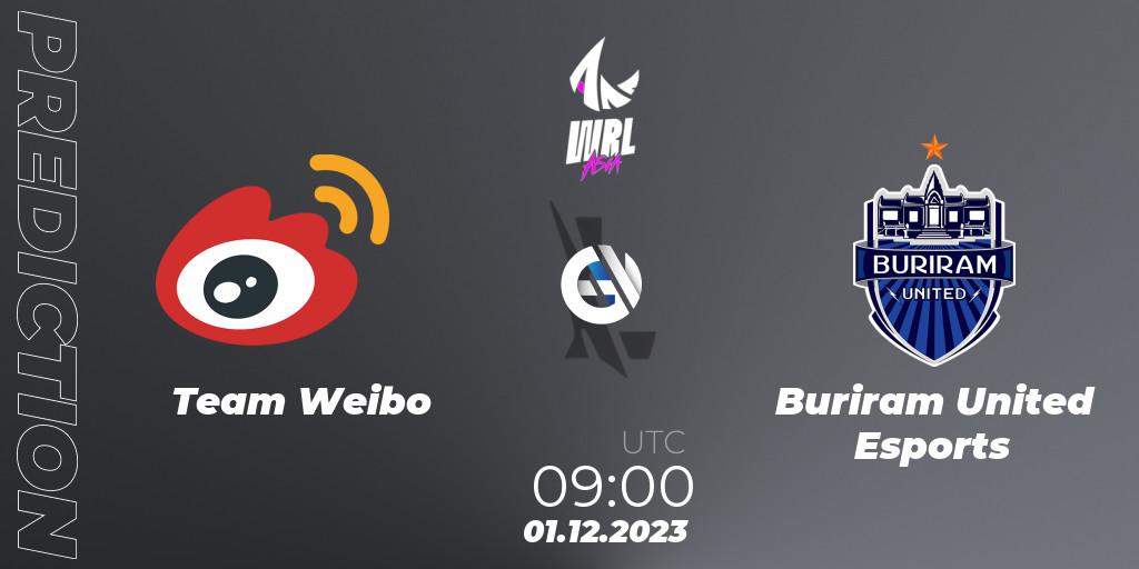 Team Weibo vs Buriram United Esports: Match Prediction. 01.12.23, Wild Rift, WRL Asia 2023 - Season 2 - Regular Season