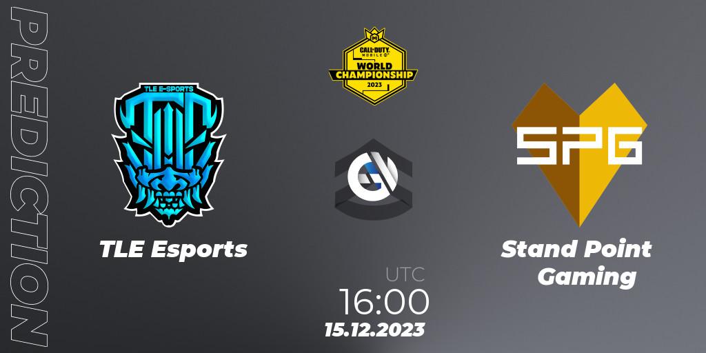 TLE Esports vs Stand Point Gaming: Match Prediction. 15.12.2023 at 15:15, Call of Duty, CODM World Championship 2023