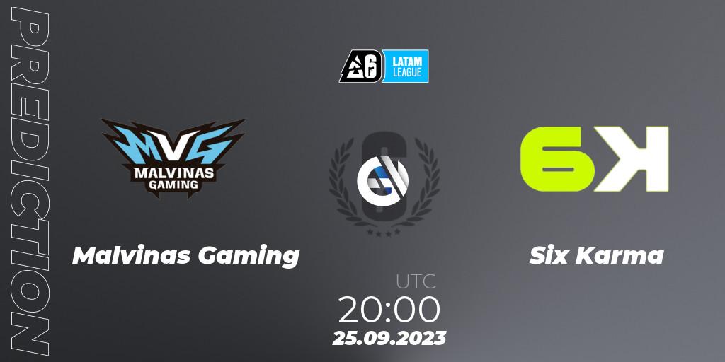 Malvinas Gaming vs Six Karma: Match Prediction. 25.09.2023 at 20:00, Rainbow Six, LATAM League 2023 - Stage 2