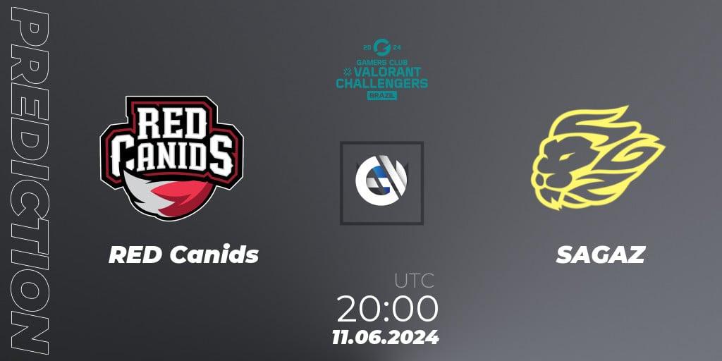 RED Canids vs SAGAZ: Match Prediction. 11.06.2024 at 20:00, VALORANT, VALORANT Challengers 2024 Brazil: Split 2