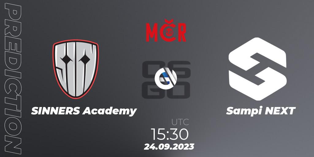 SINNERS Academy vs Sampi NEXT: Match Prediction. 24.09.2023 at 14:30, Counter-Strike (CS2), Tipsport Cup Prague Fall 2023: Closed Qualifier
