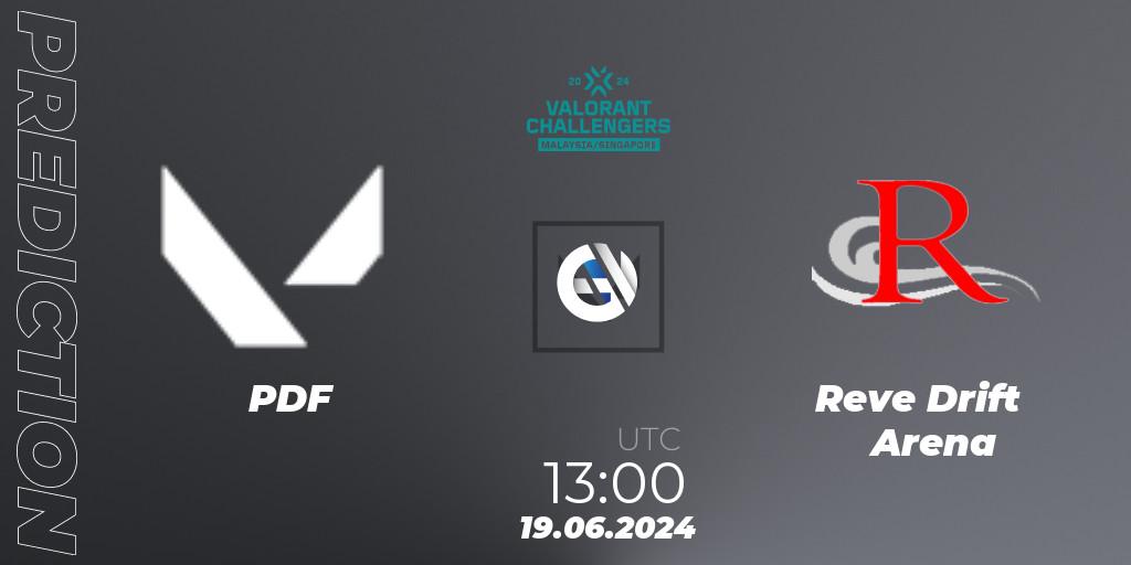 PDF vs Reve Drift Arena: Match Prediction. 19.06.2024 at 13:00, VALORANT, VALORANT Challengers 2024 Malaysia and Singapore: Split 2